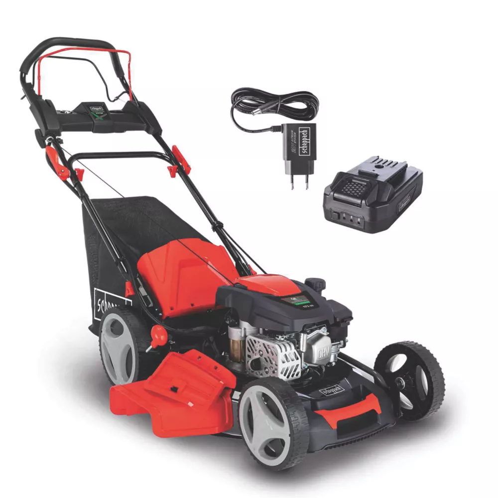 Tondeuse à Gazon Rotative Tractée Scheppach MS173-51E 51cm 173cm³ 1 Tondeuse à Gazon Rotative Tractée Scheppach MS173-51E 51cm 173cm³