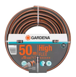 Tuyau Gardena High Flex Gris / Orange 50m X 5/8"